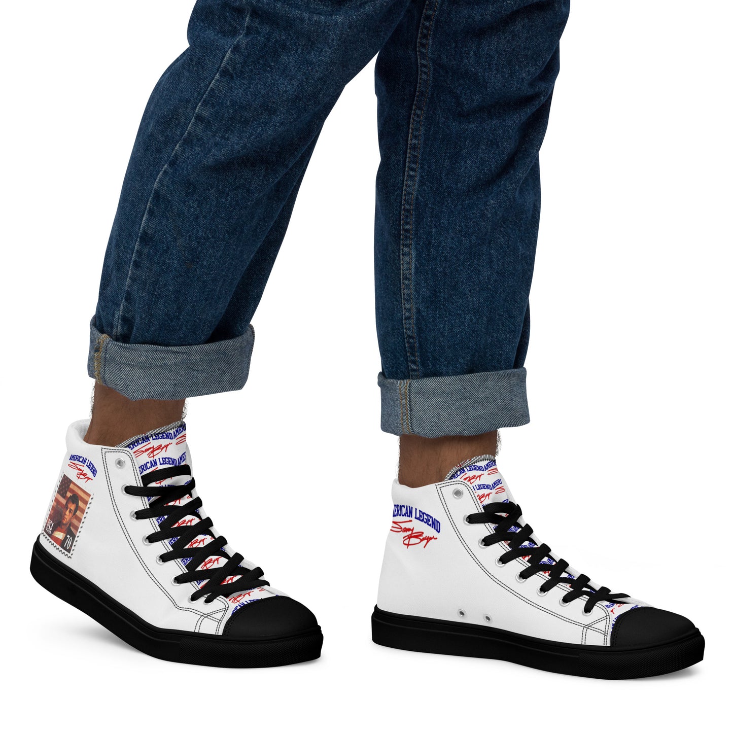 American Legend Sonny Barger -Men’s high top canvas shoes