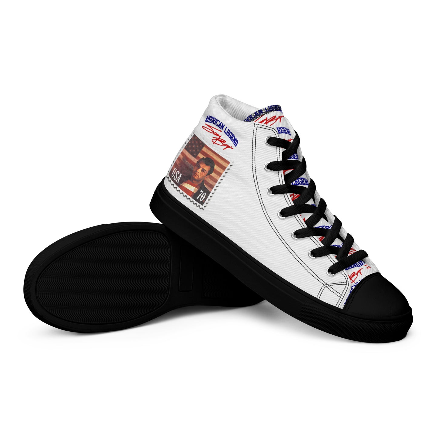 American Legend Sonny Barger -Men’s high top canvas shoes