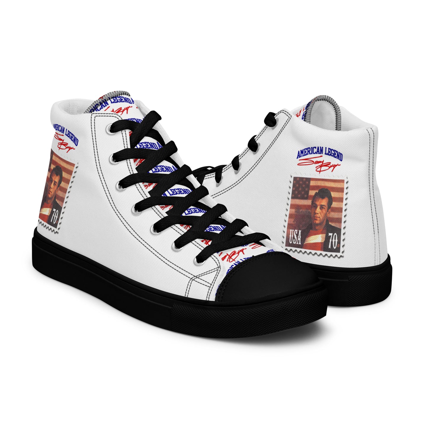 American Legend Sonny Barger -Men’s high top canvas shoes