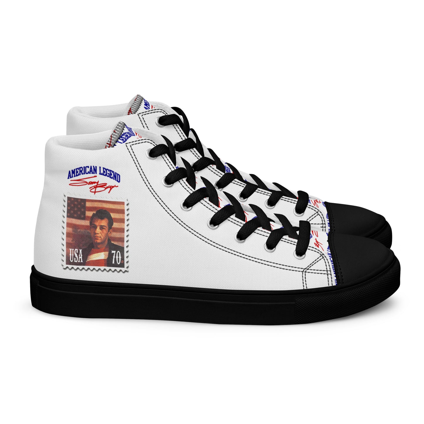 American Legend Sonny Barger -Men’s high top canvas shoes