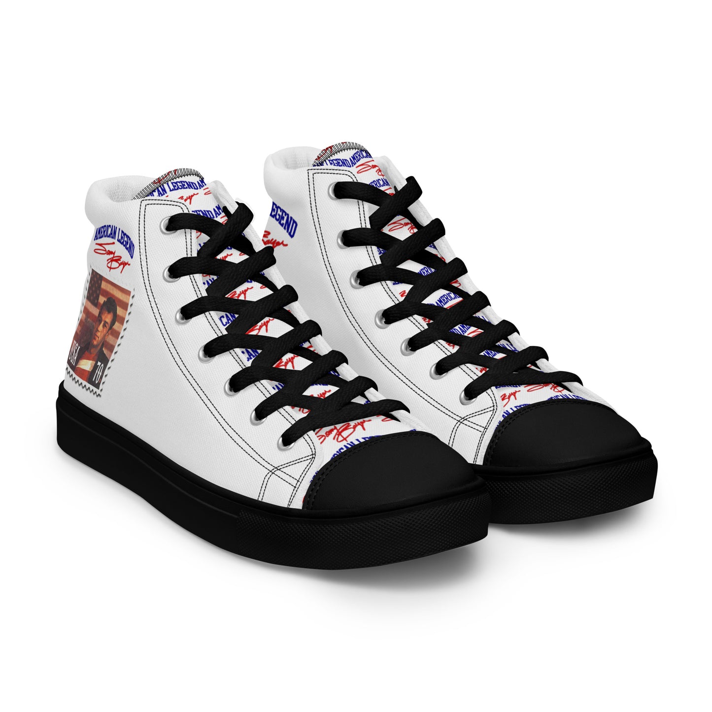 American Legend Sonny Barger -Men’s high top canvas shoes