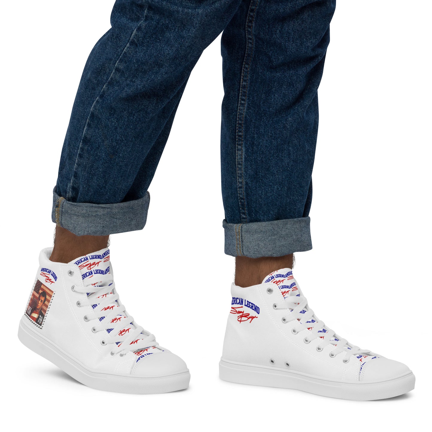 American Legend Sonny Barger -Men’s high top canvas shoes