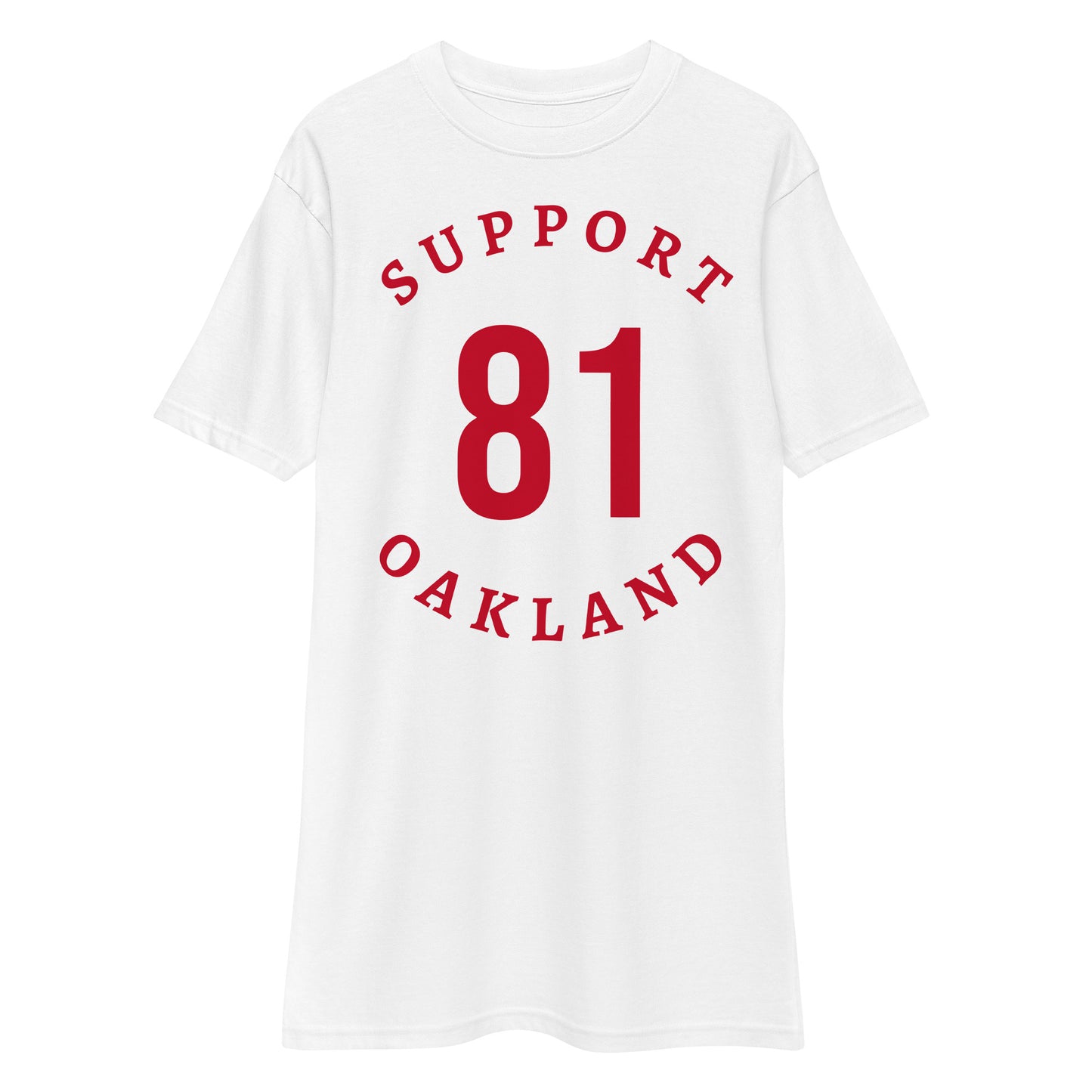 Support 81 Oakland -Men’s premium heavyweight tee