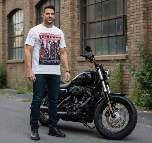 33rd Red and White OAKLAND poker run Party T Shirt 2025