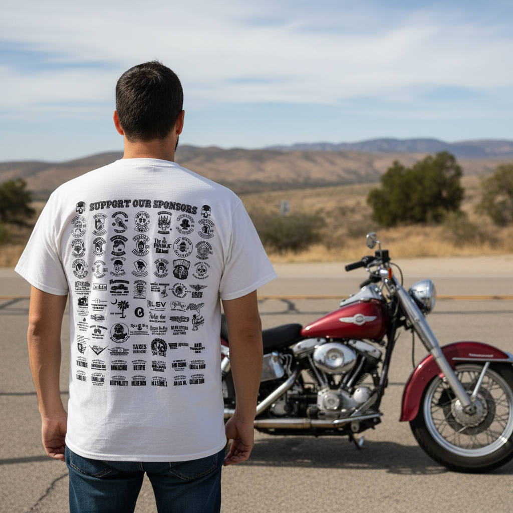 33rd Red and White OAKLAND poker run Party T Shirt 2025