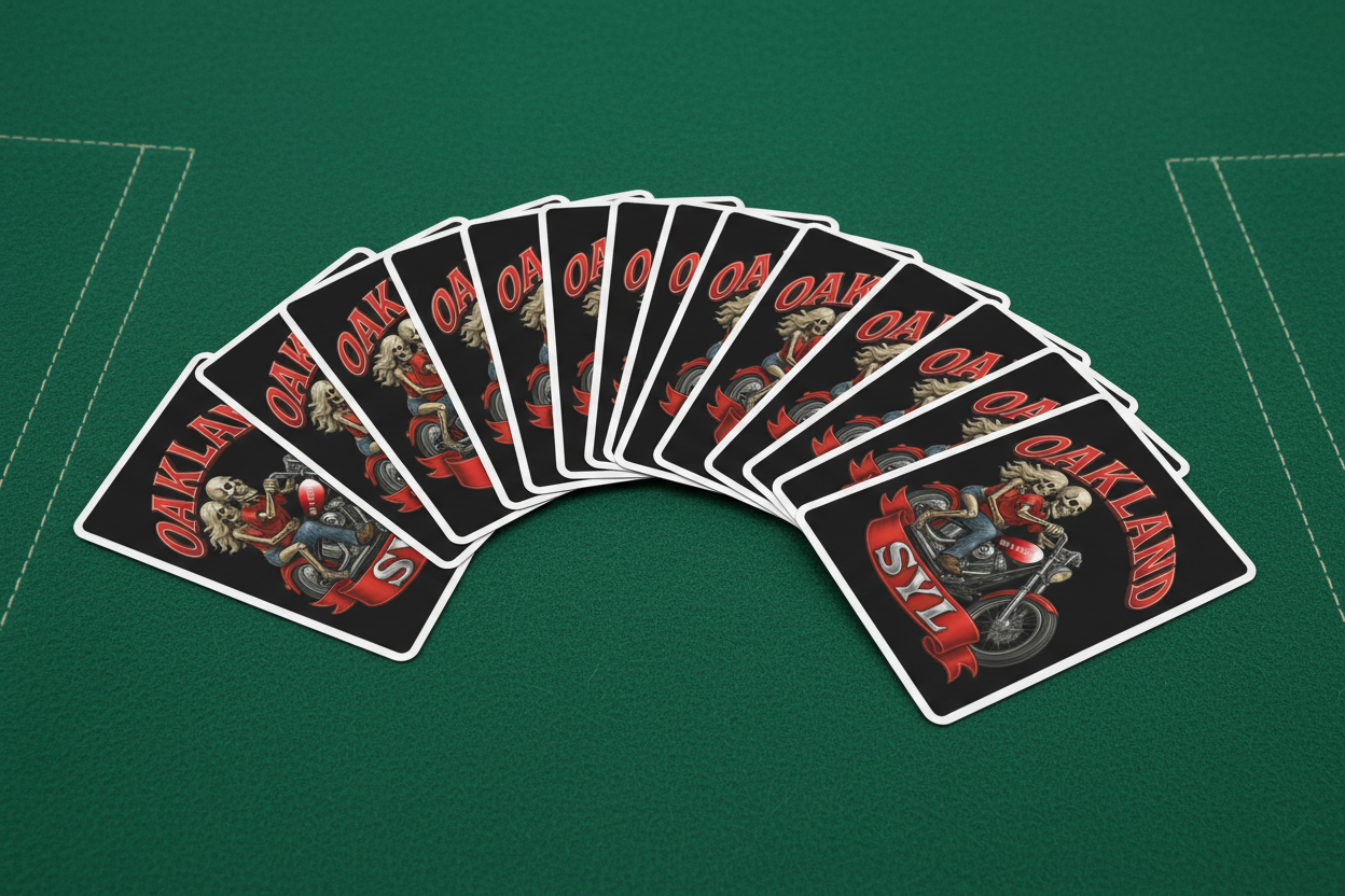 Support Oakland -Poker playing cards