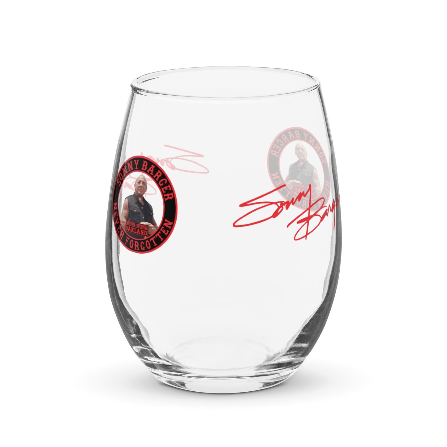 Sonny Barger Never Forgotten -Stemless wine glass