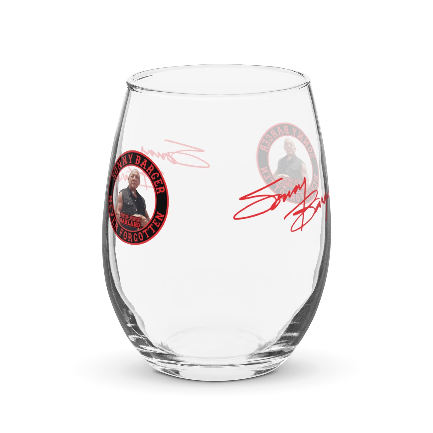 Sonny Barger Never Forgotten -Stemless wine glass