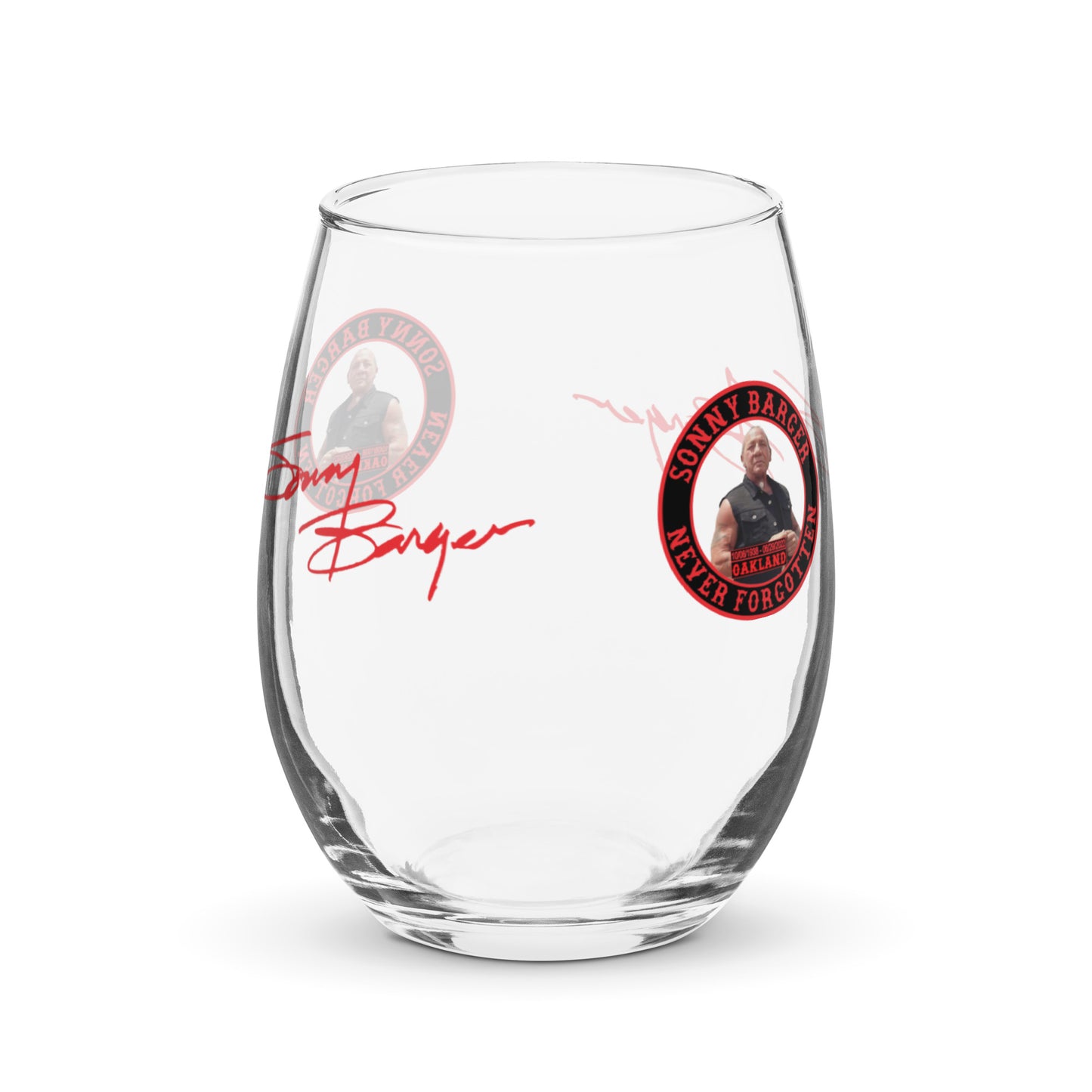 Sonny Barger Never Forgotten -Stemless wine glass
