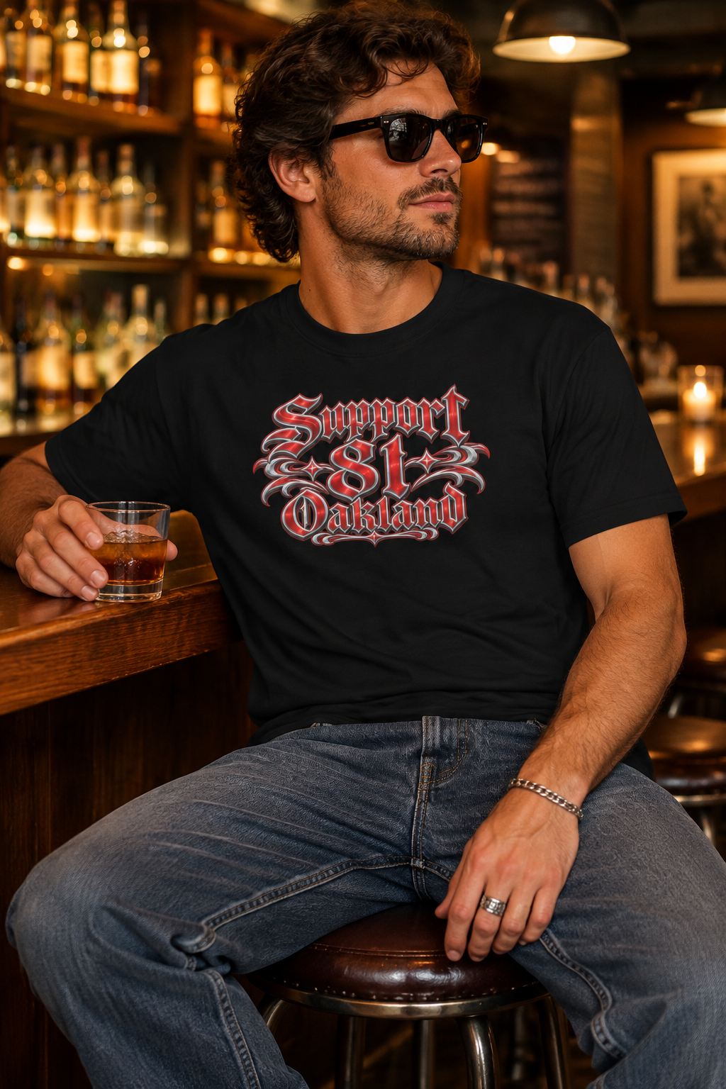 Support 81 Oakland classic tee