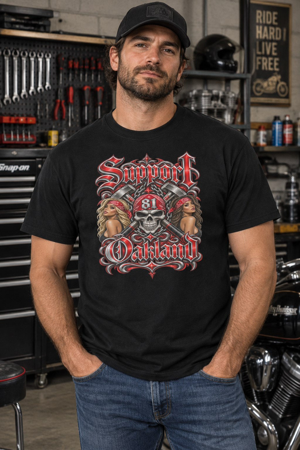 Support 81 Oakland- classic tee