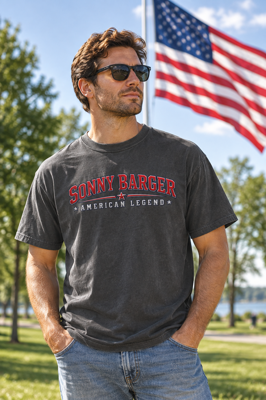 Sonny Barger-Garment-dyed heavyweight cotton tee