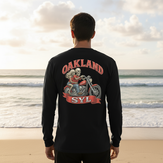 Support Oakland-Garment-dyed heavyweight long-sleeve shirt