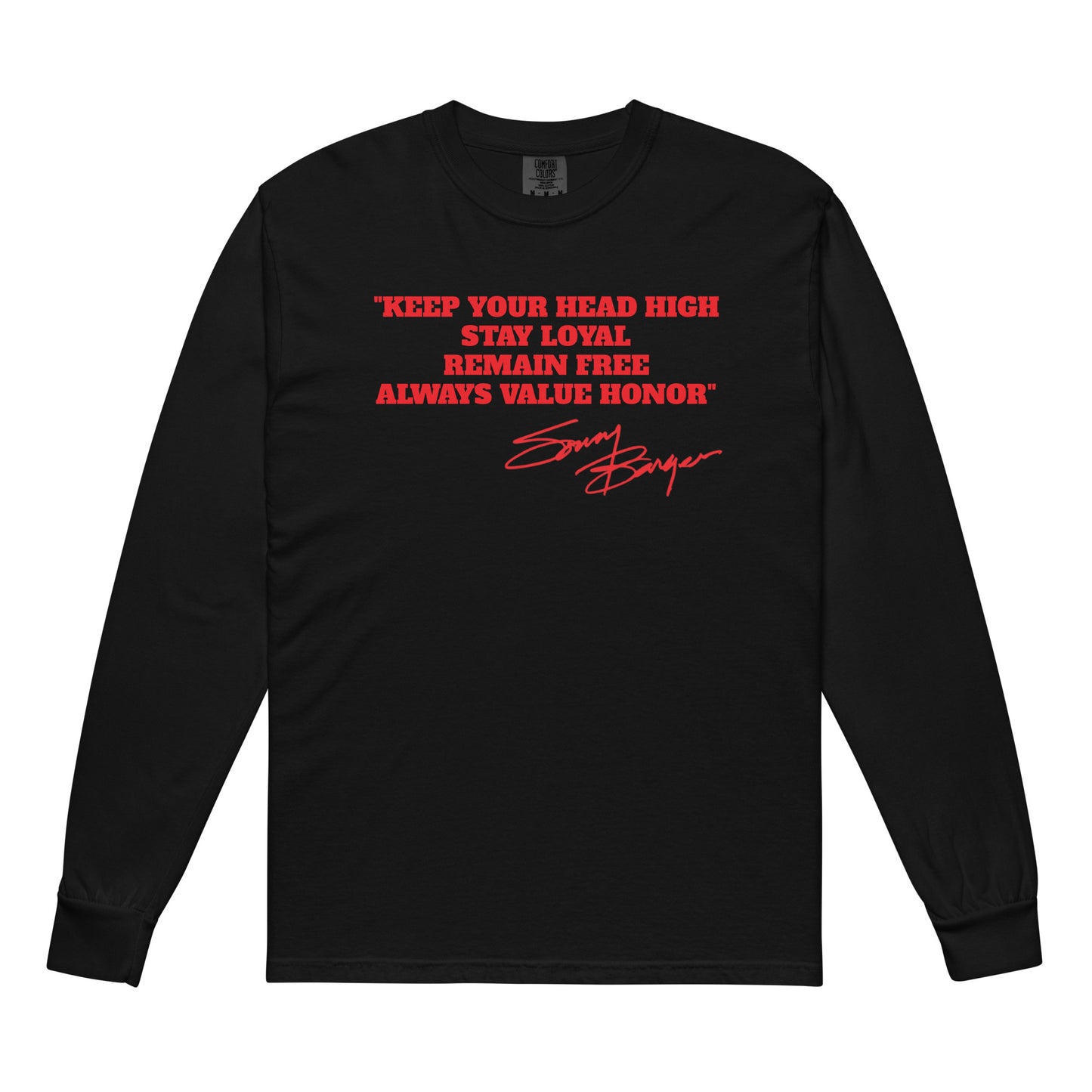 Sonny's Saying- heavyweight long-sleeve shirt