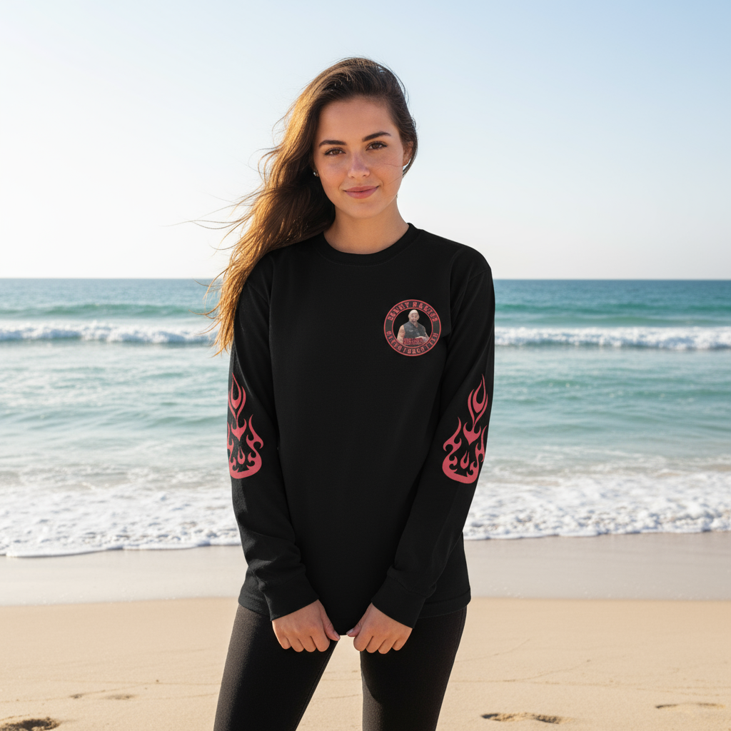 Sonny Barger-Garment-dyed heavyweight long-sleeve shirt