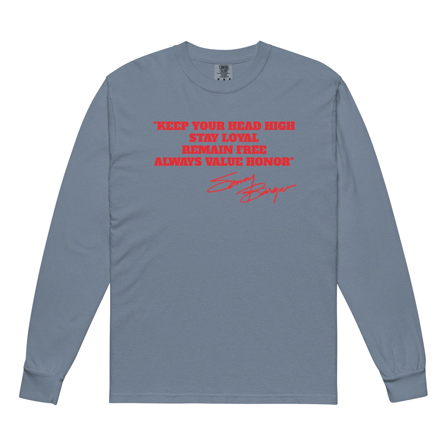 Sonny's Saying- heavyweight long-sleeve shirt