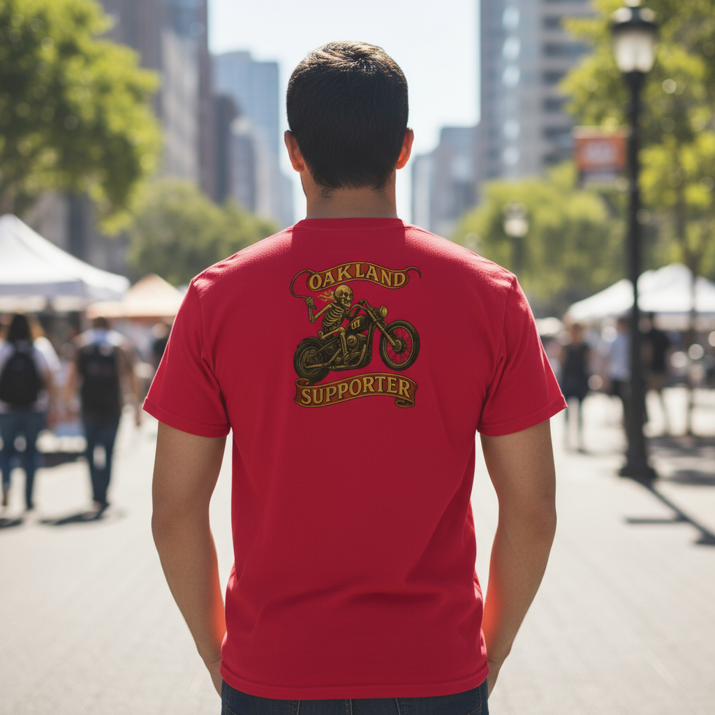 Support Oakland- garment-dyed heavyweight t-shirt