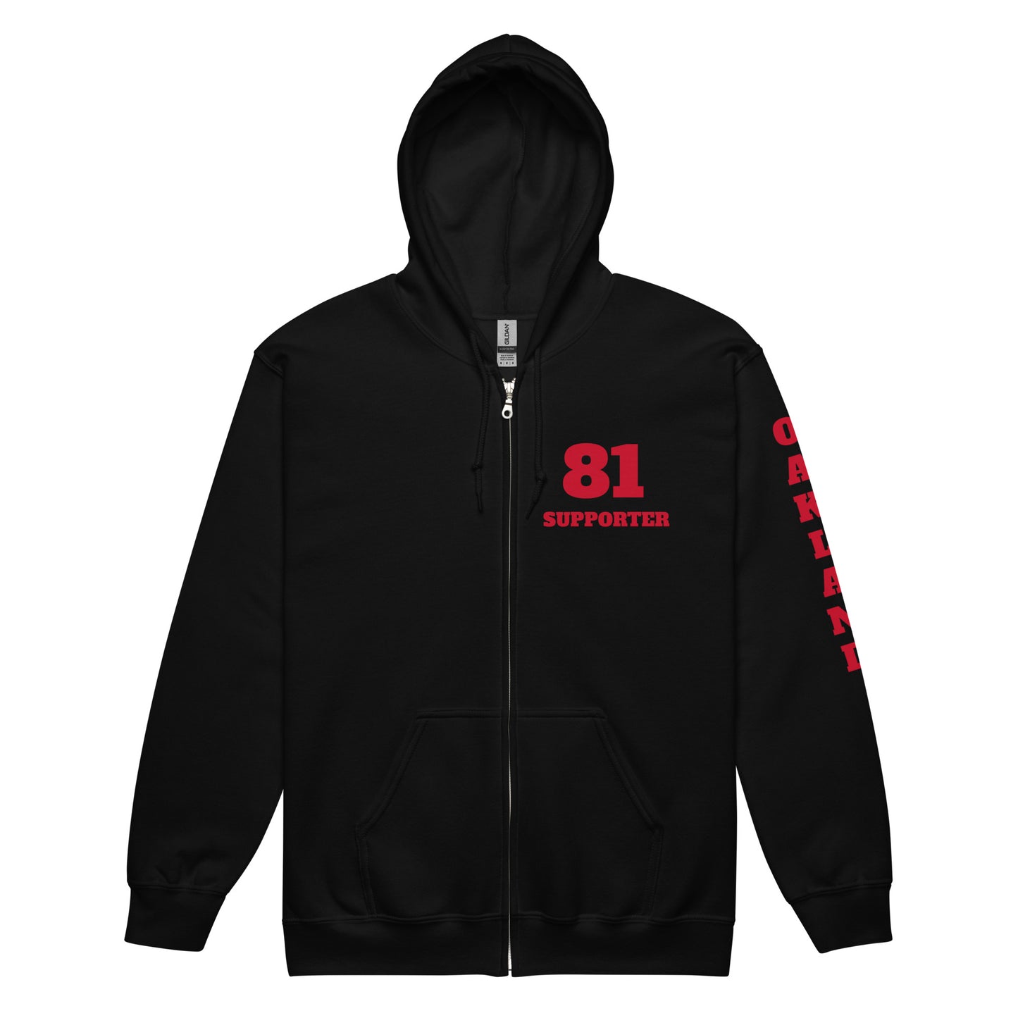 Oakland Support -heavy blend zip hoodie