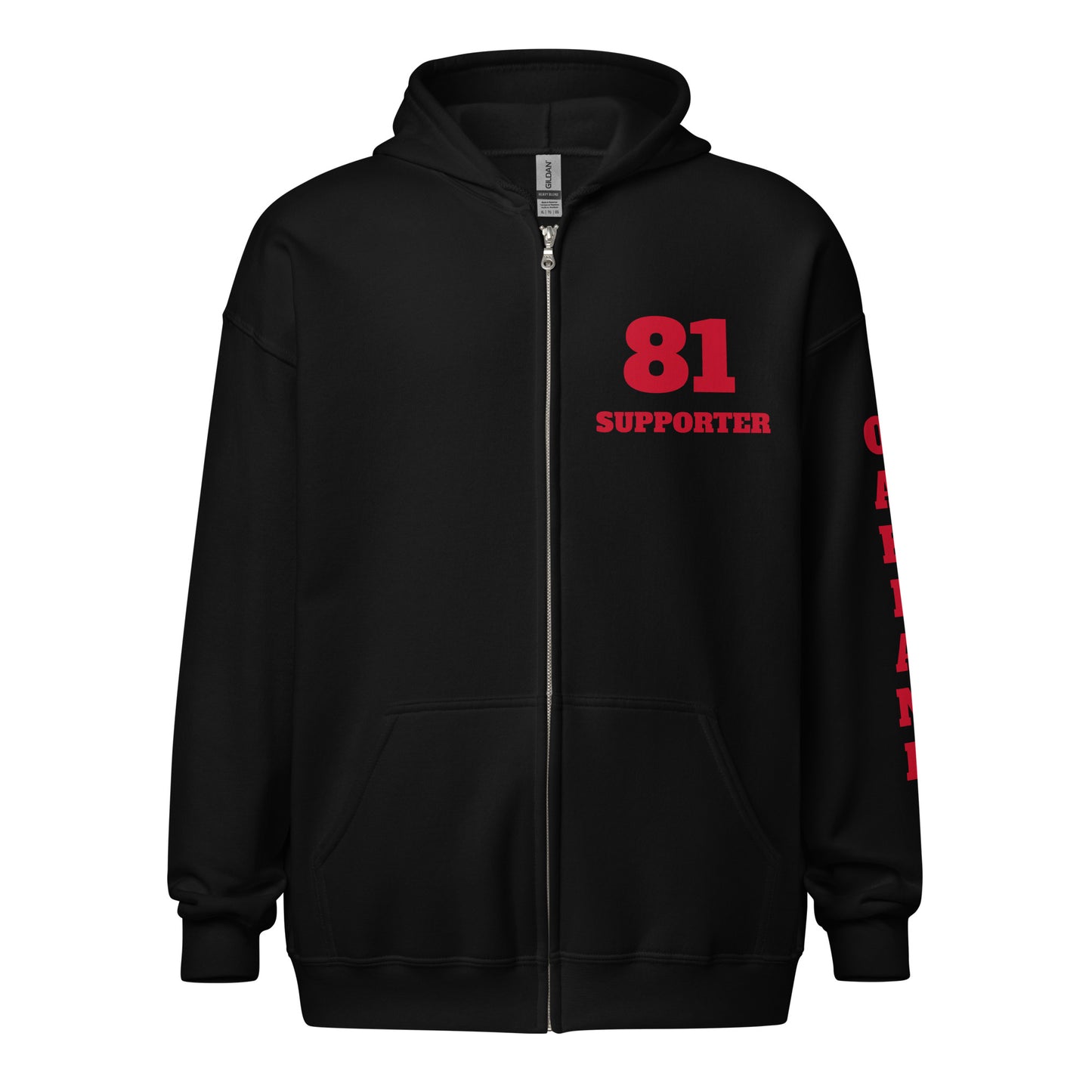 Oakland Support -heavy blend zip hoodie