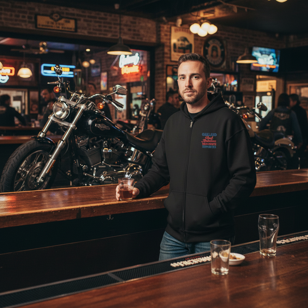 Support Oakland- heavy blend zip hoodie