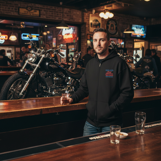 Support Oakland- heavy blend zip hoodie