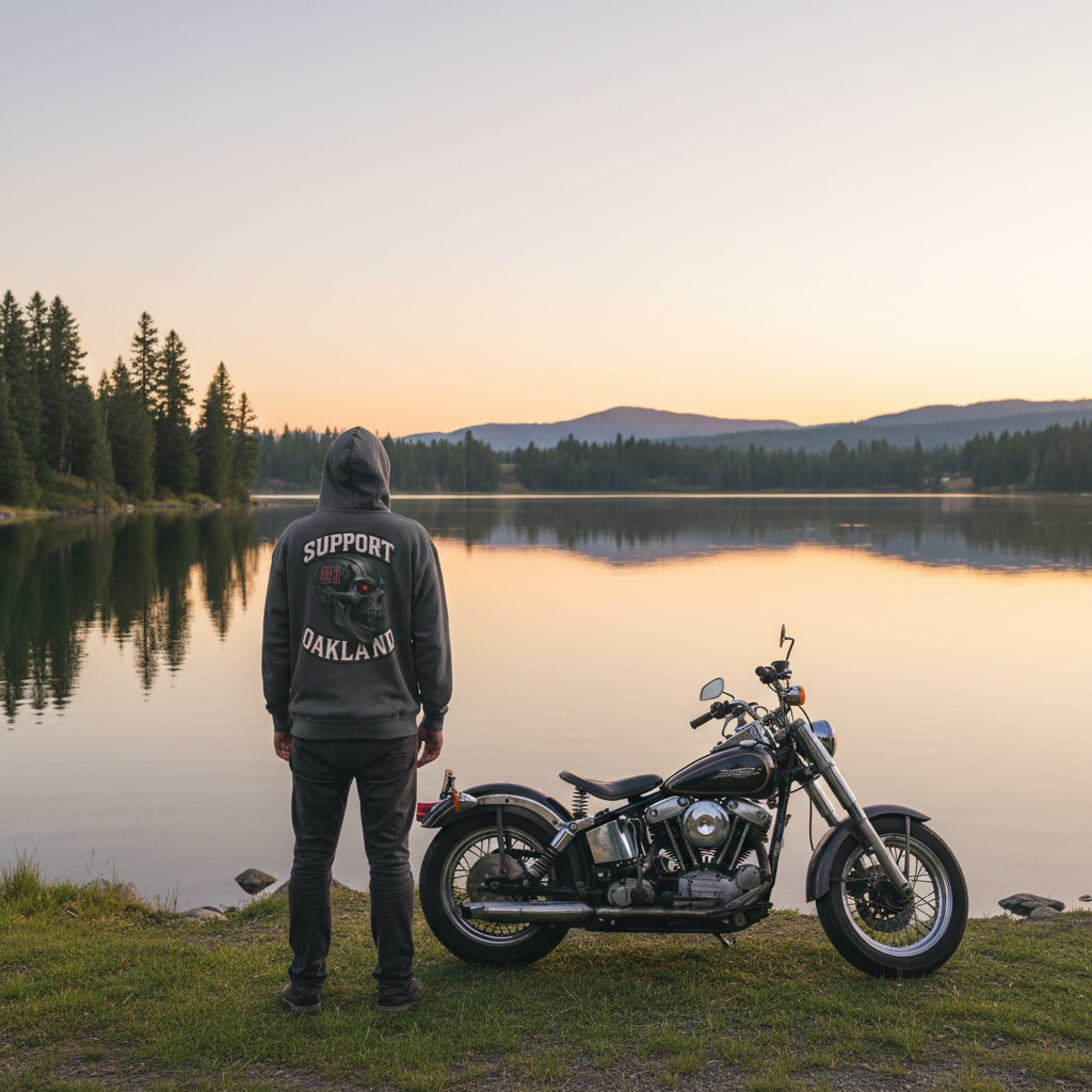 Support Oakland- heavy blend zip hoodie