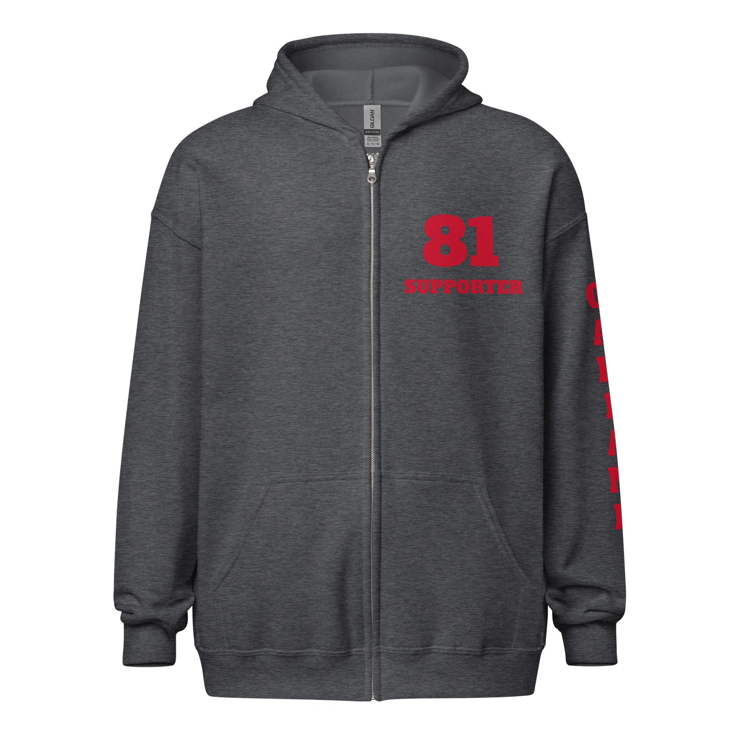 Oakland Support -heavy blend zip hoodie