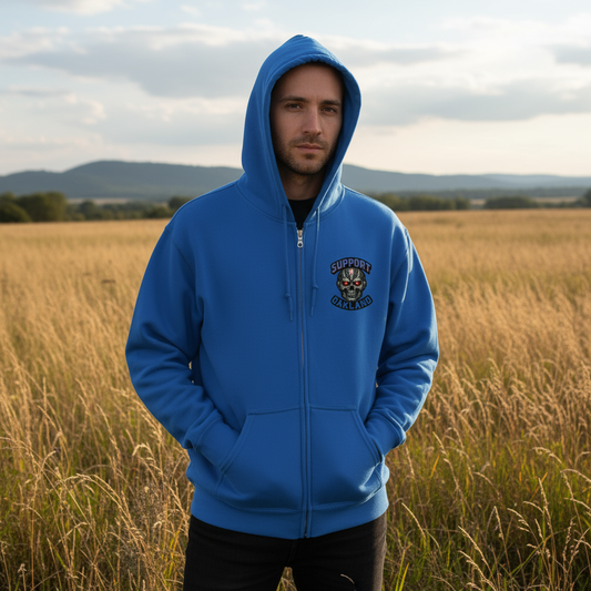 Support Oakland- heavy blend zip hoodie