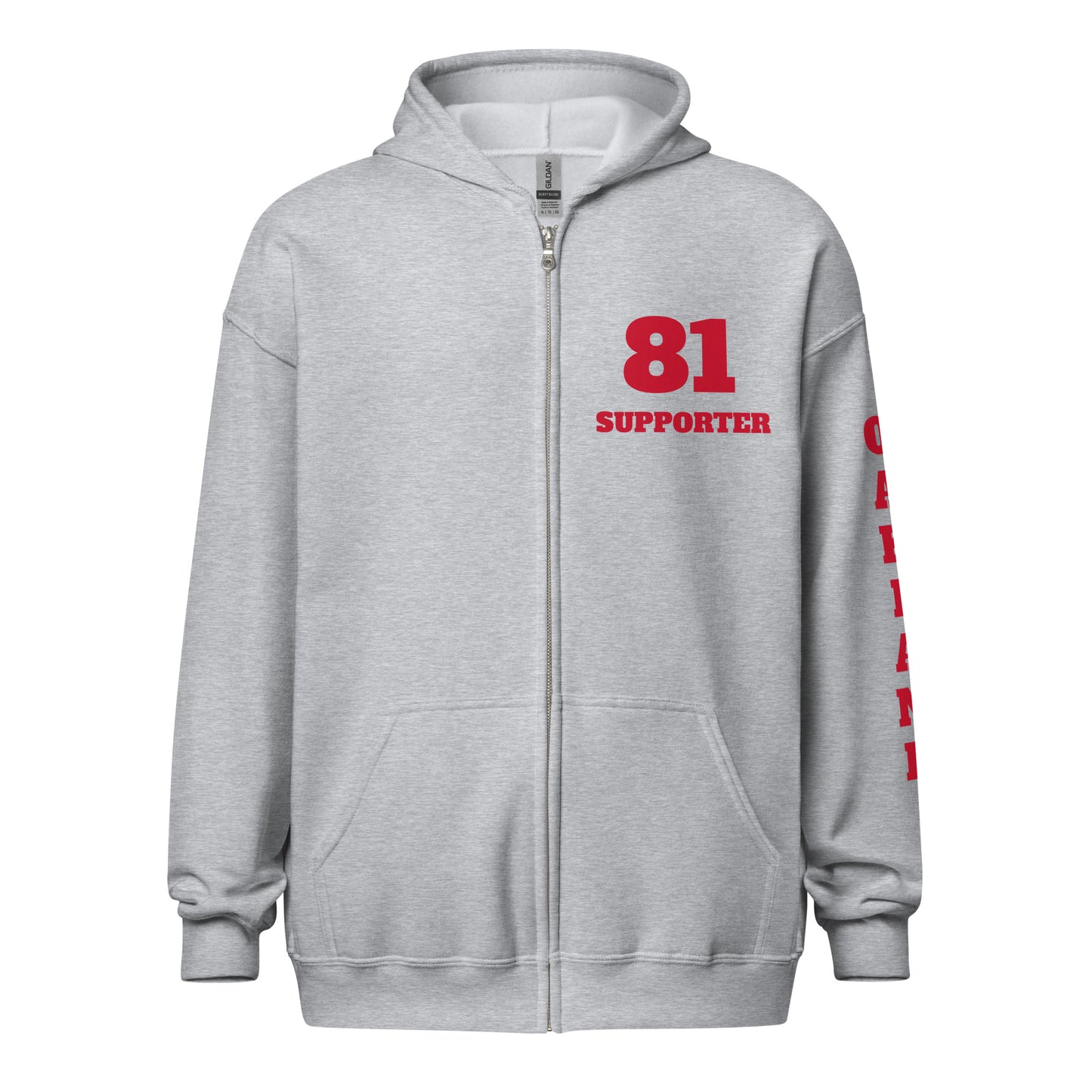 Oakland Support -heavy blend zip hoodie