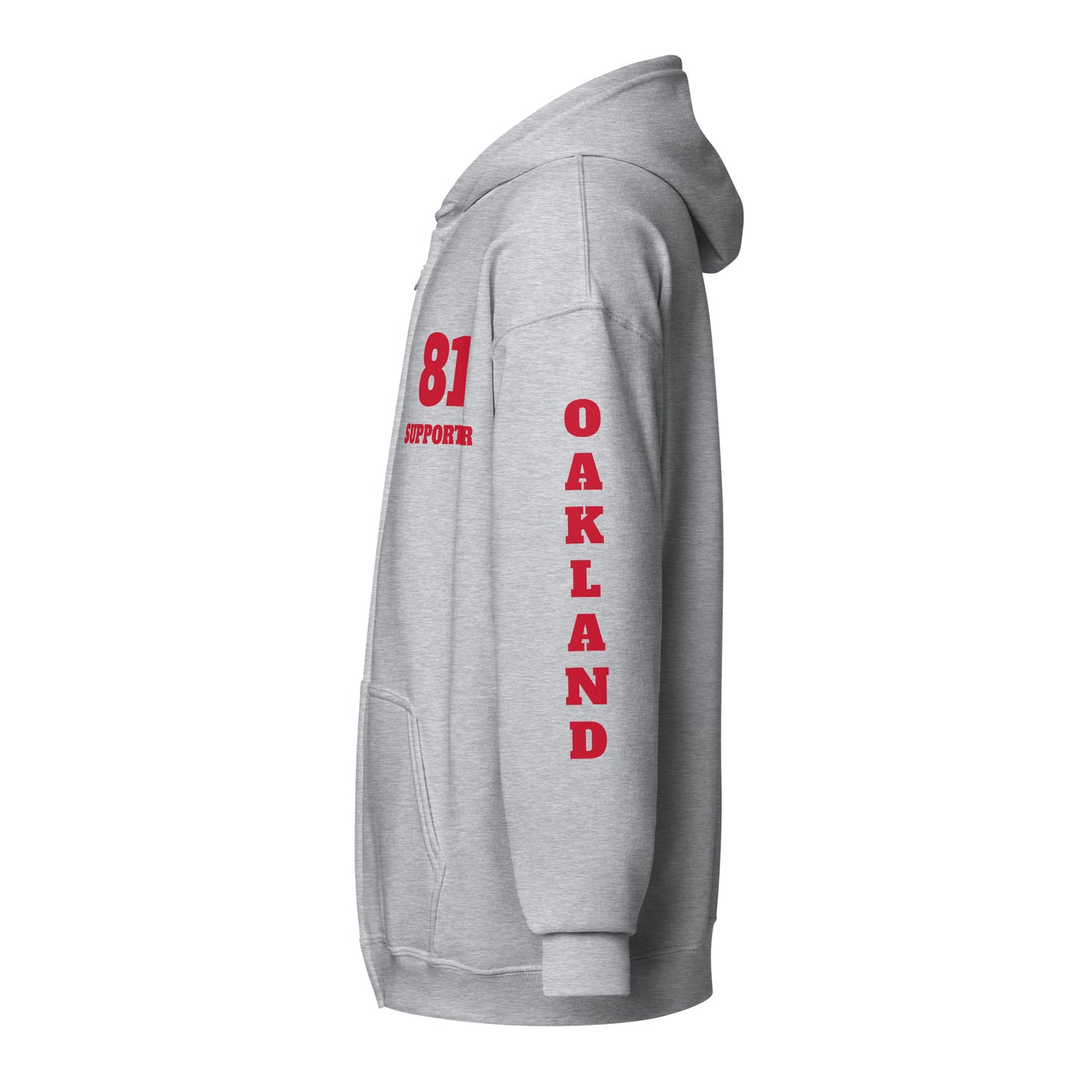 Oakland Support -heavy blend zip hoodie