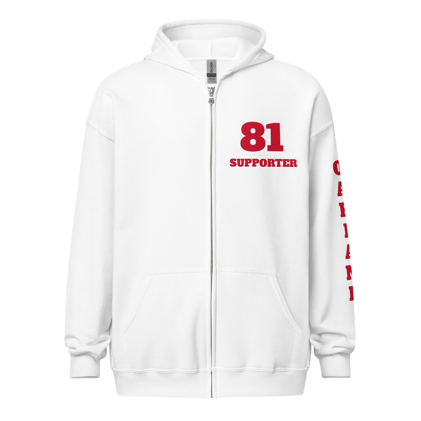 Oakland Support -heavy blend zip hoodie