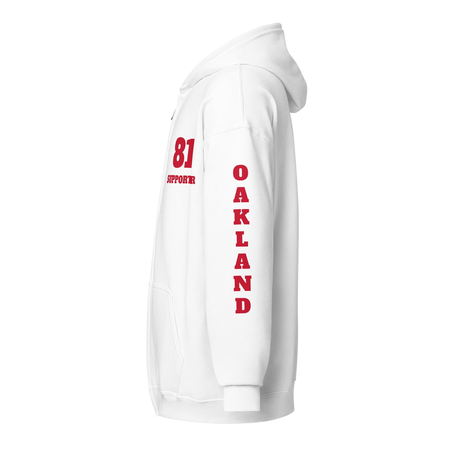 Oakland Support -heavy blend zip hoodie