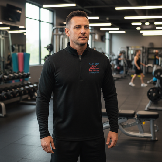 Support Oakand-Lightweight quarter-zip pullover