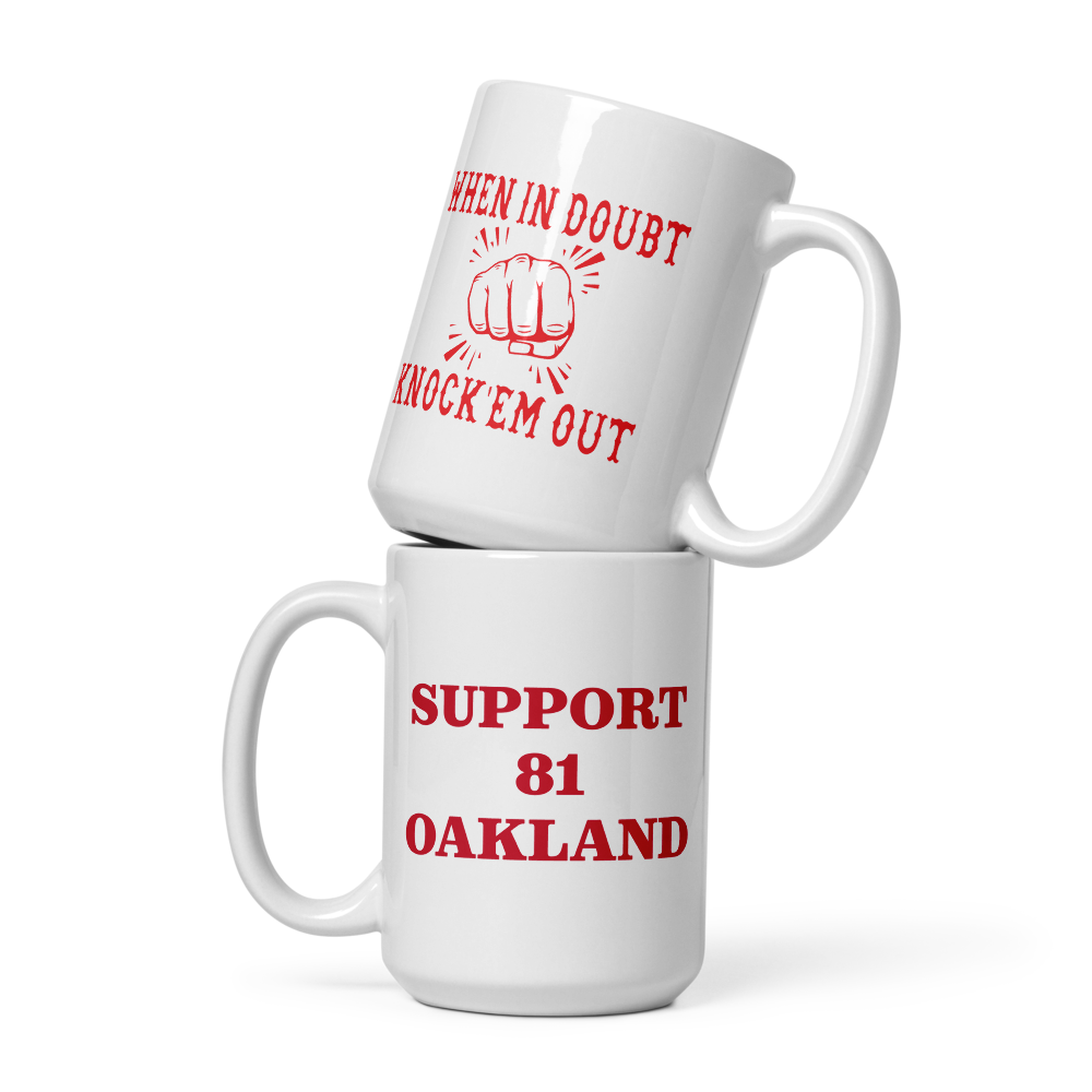 When in Doubt knock'em out coffee mug