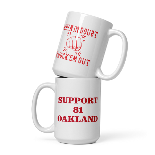 When in Doubt knock'em out coffee mug