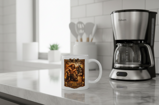 Viking Line-White glossy mug