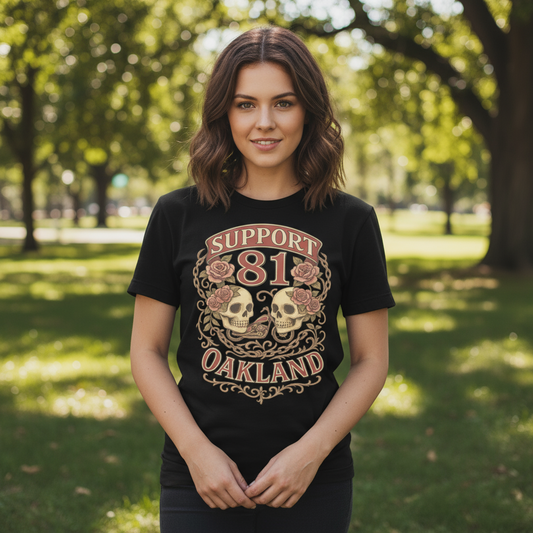 Support Oakland- Women’s basic softstyle t-shirt