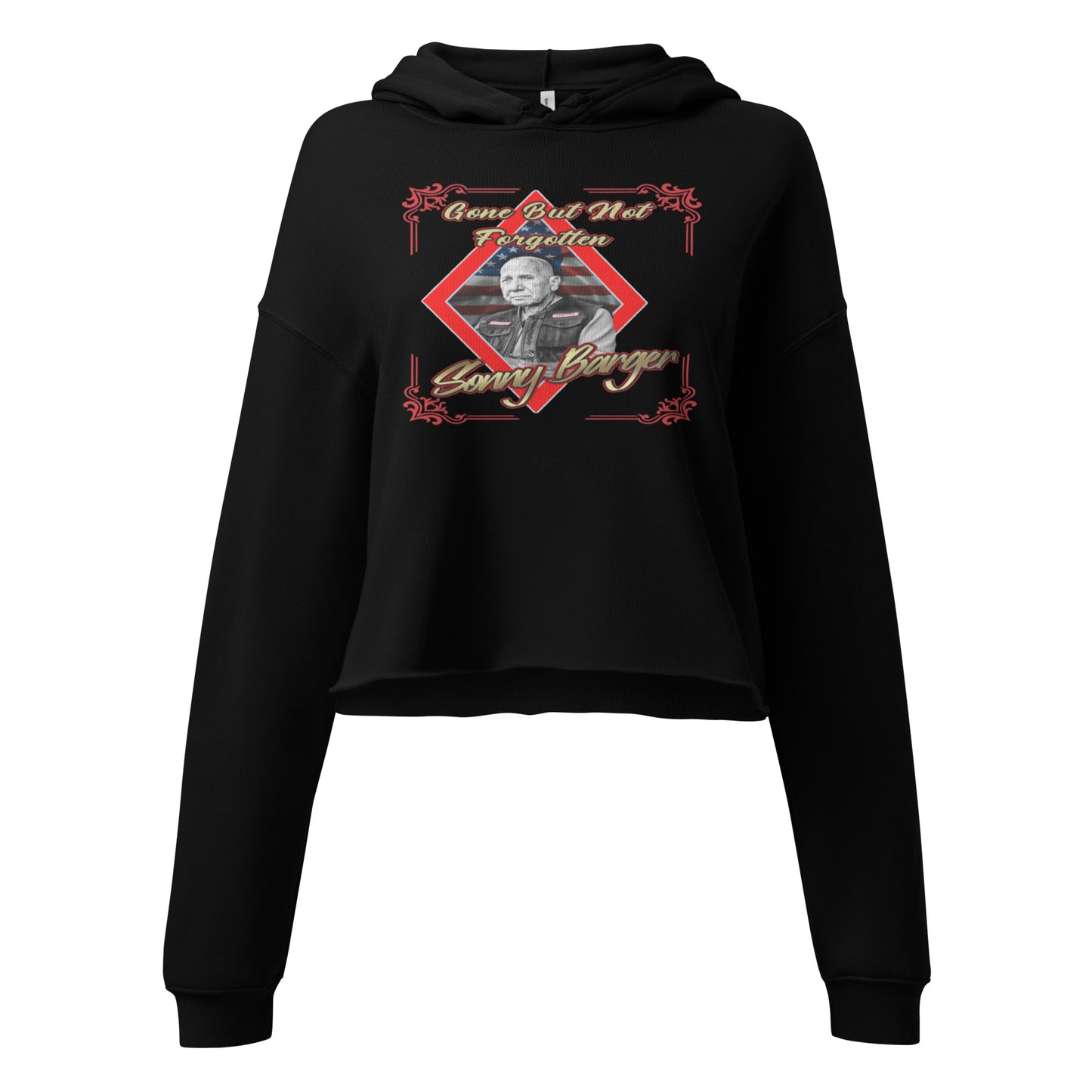 Gone But Not Forgotten Sonny Barger-Crop Hoodie