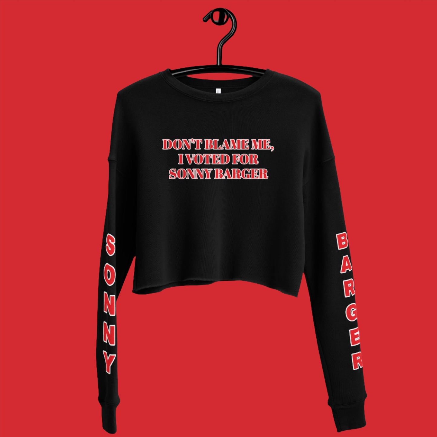 Don't Blame Me Women's Crop Sweatshirts