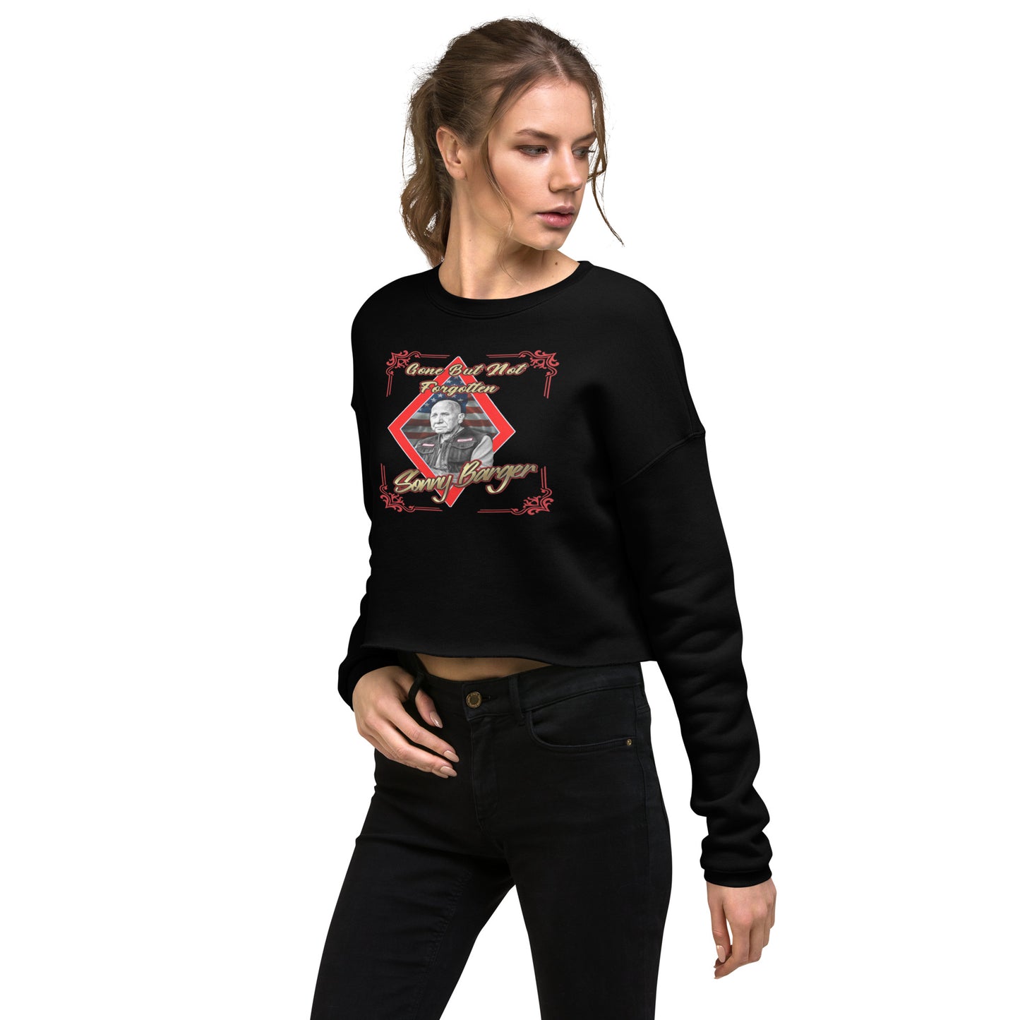 Gone But Not Forgotten Sonny Barger-Crop Sweatshirt