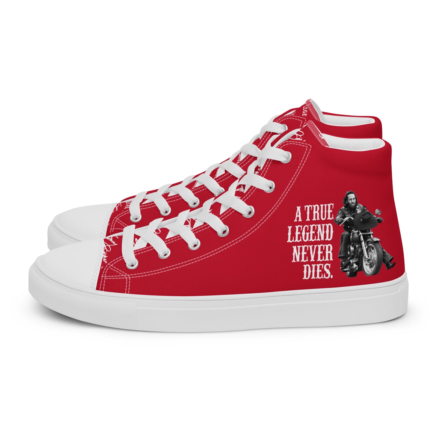 Sonny Barger Memorial -Women’s high top canvas shoes