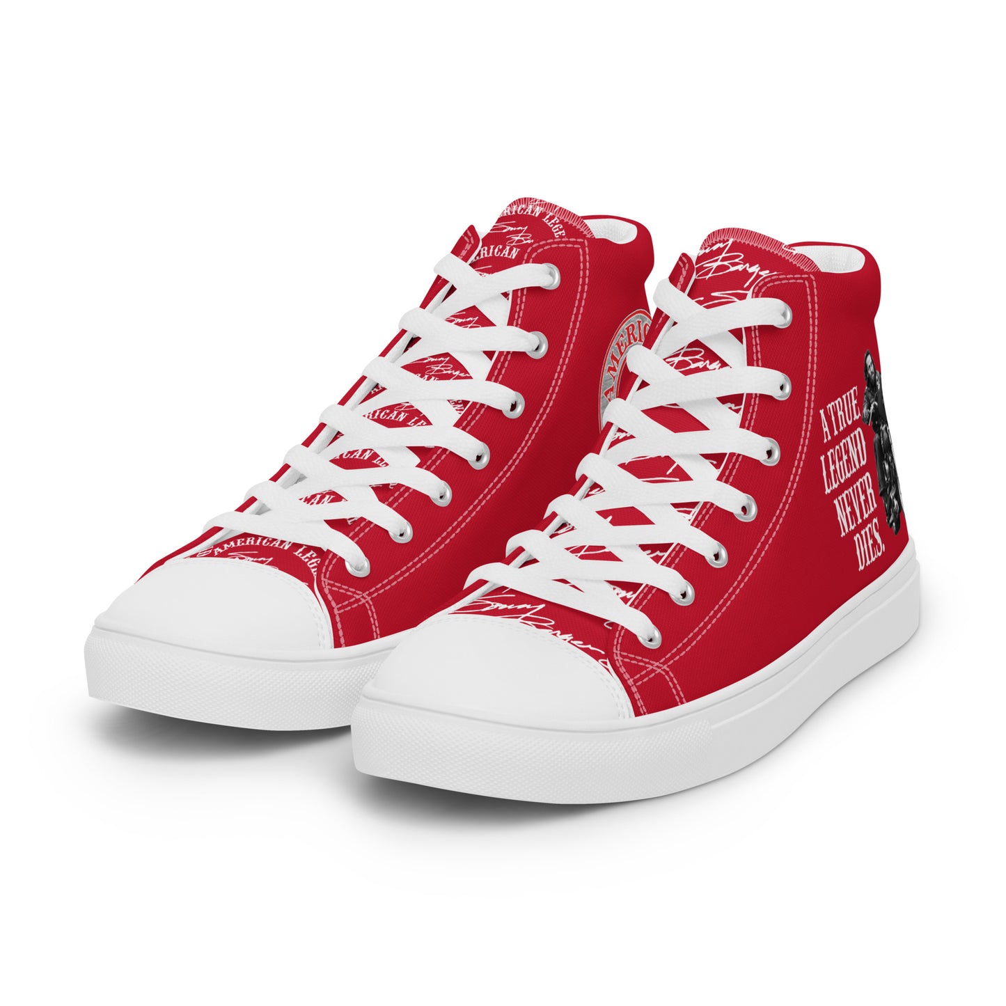 Sonny Barger Memorial -Women’s high top canvas shoes