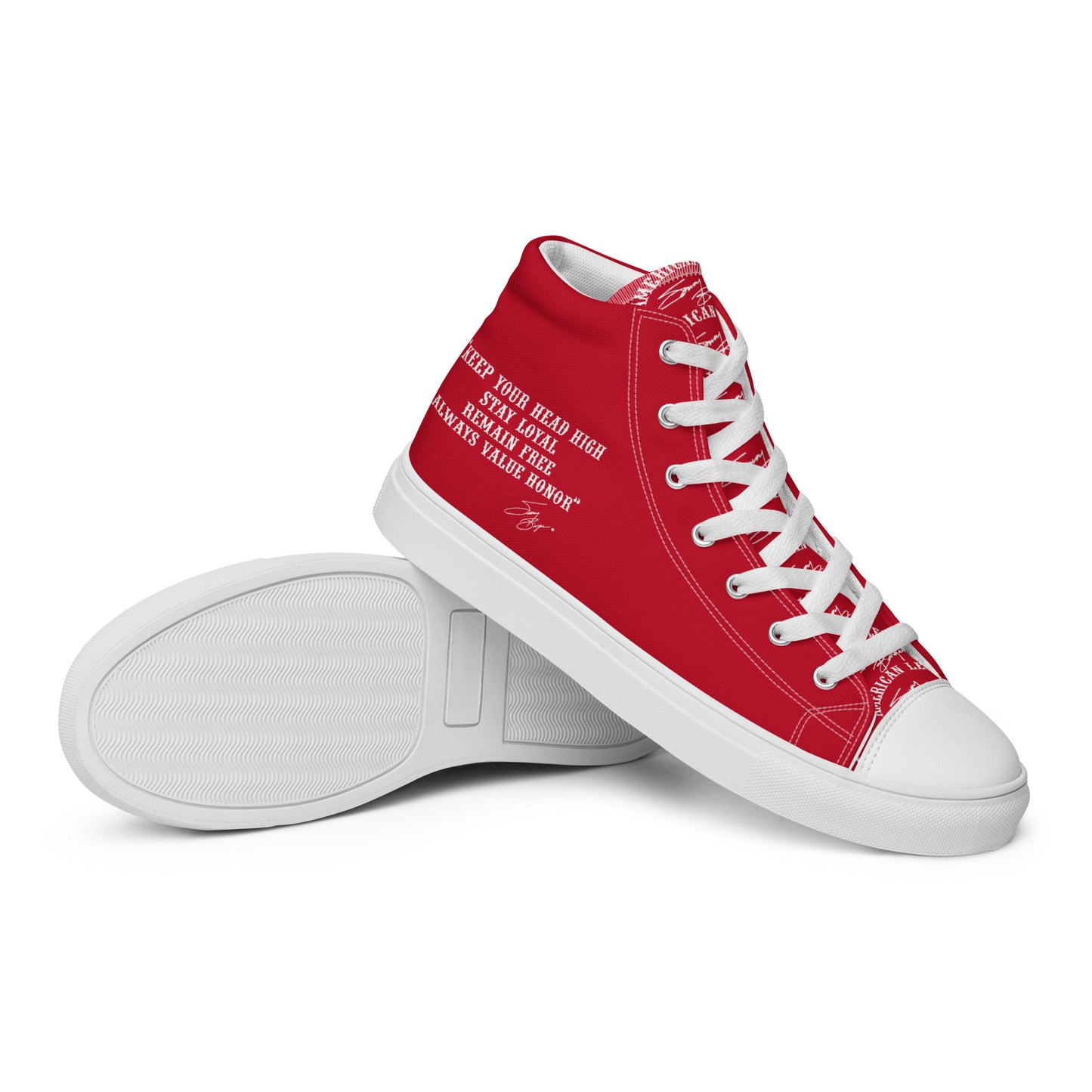 Sonny Barger Memorial -Women’s high top canvas shoes