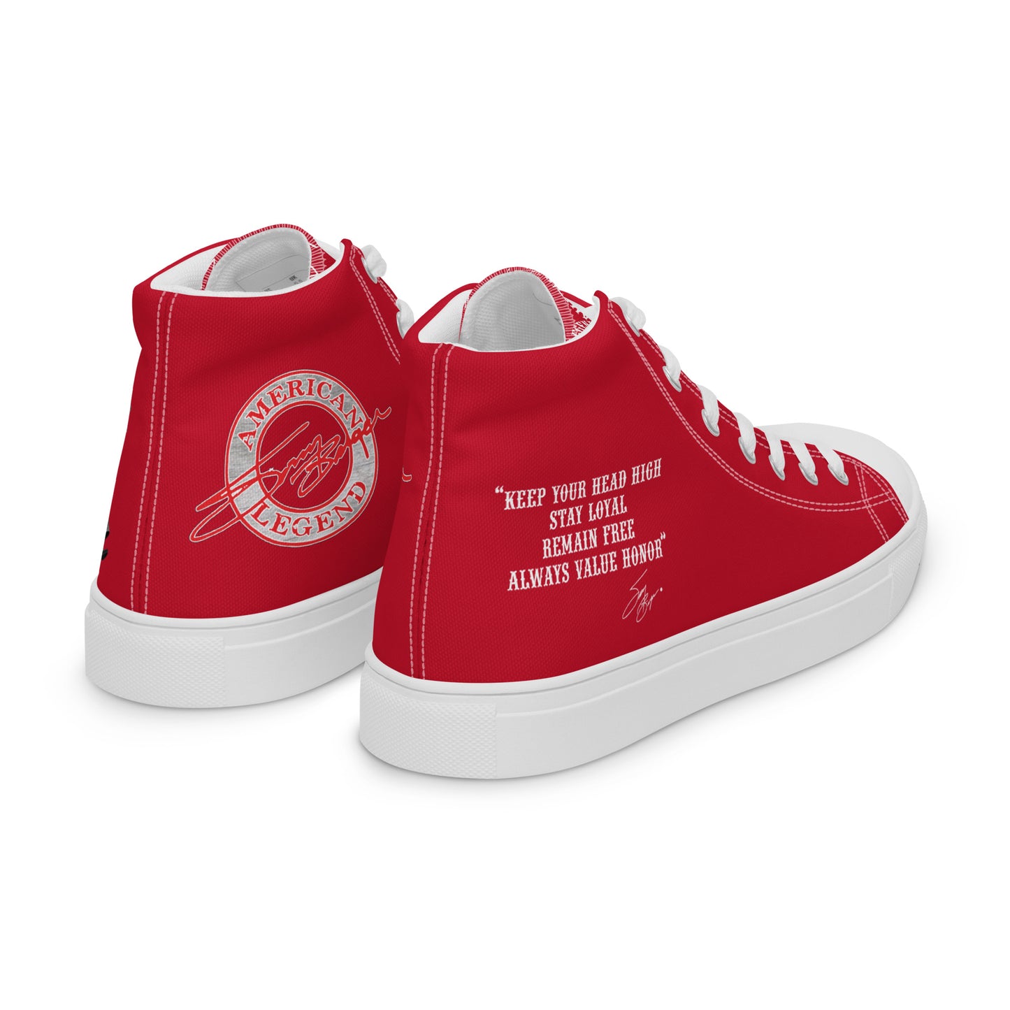 Sonny Barger Memorial -Women’s high top canvas shoes