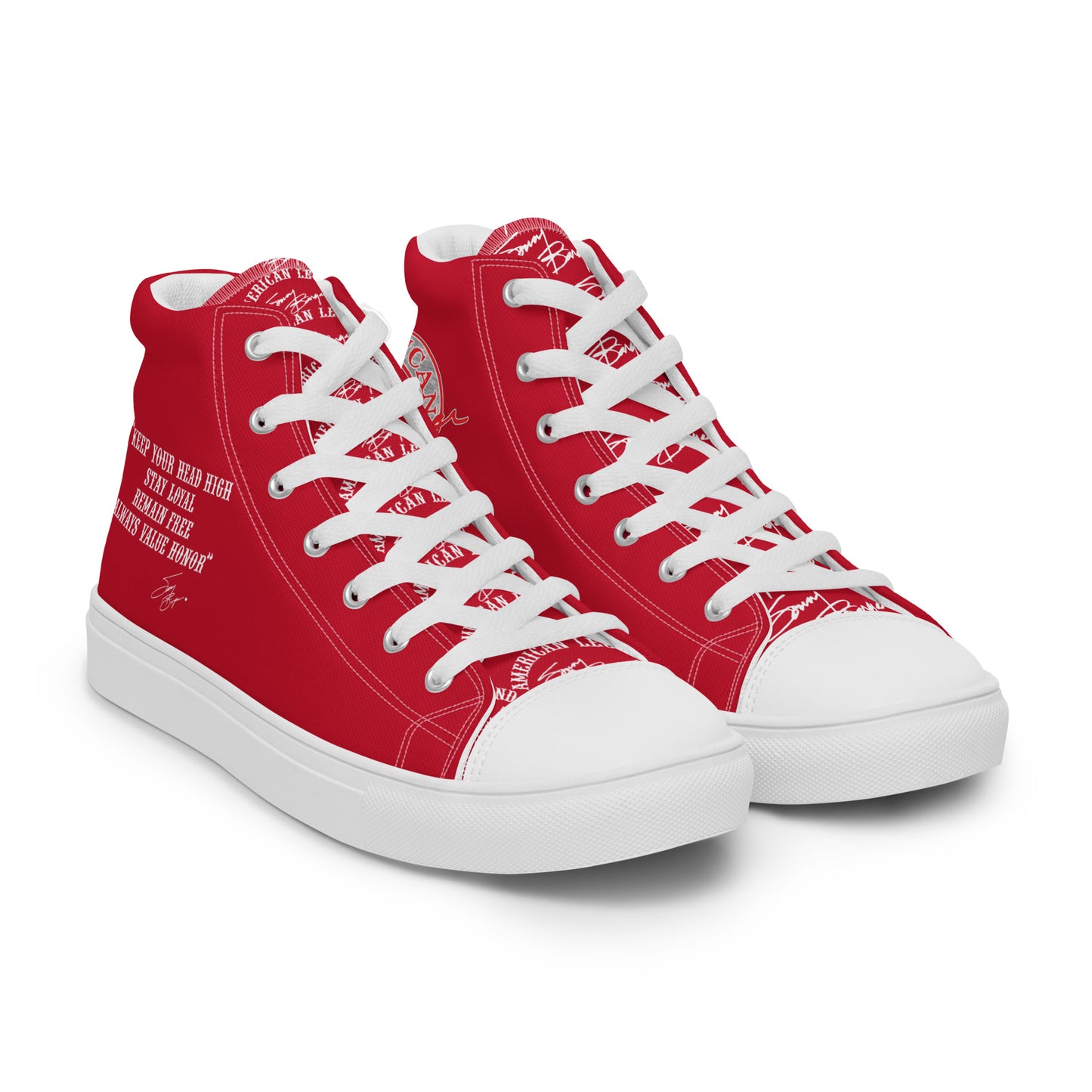 Sonny Barger Memorial -Women’s high top canvas shoes