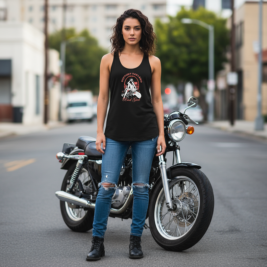 Support Oakland-Women’s fitted racerback tank top