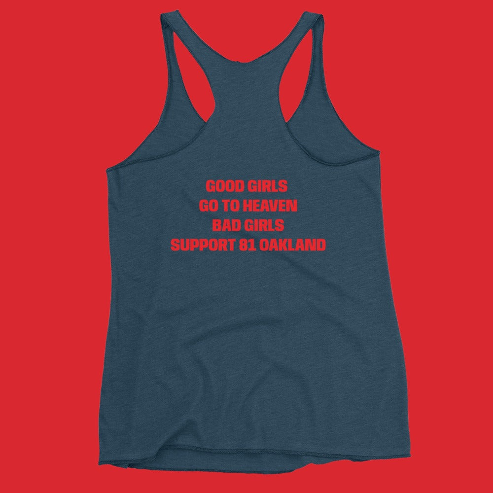 SUPPORT 81 OAKLAND-Women's Racerback Tank