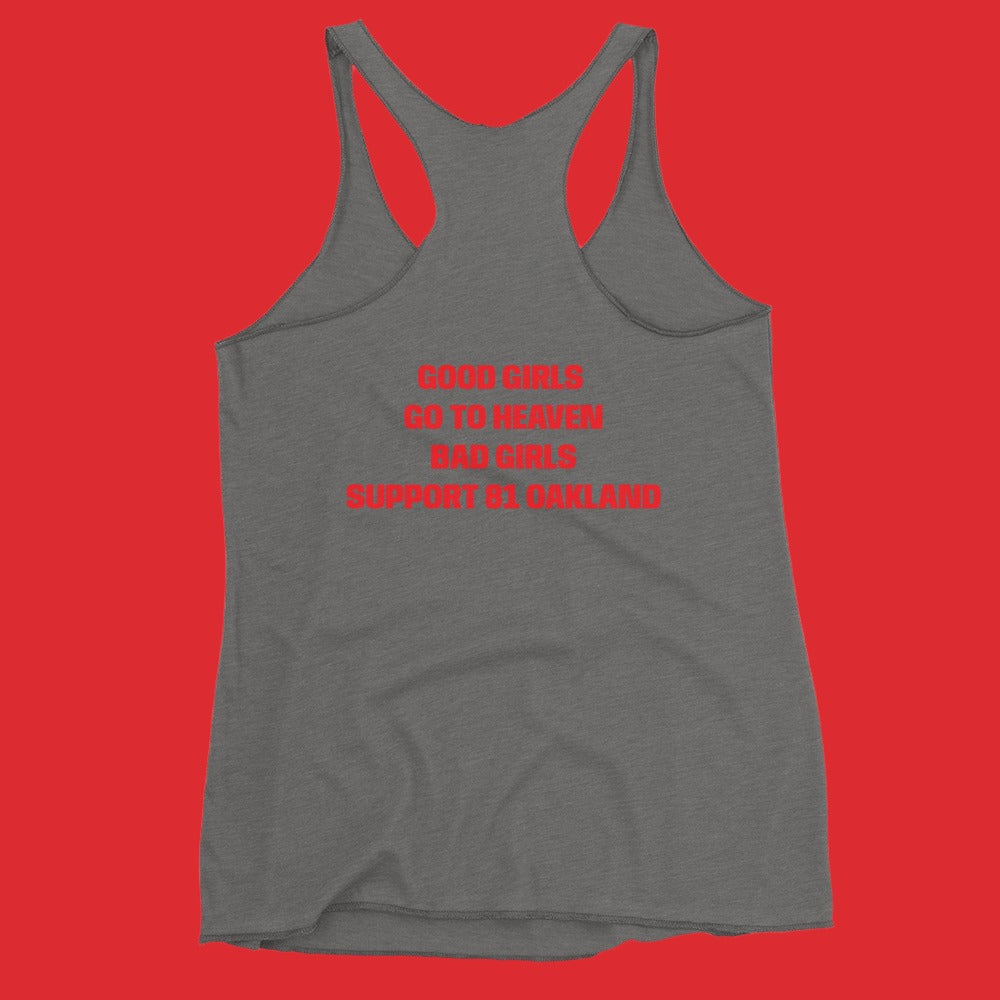 SUPPORT 81 OAKLAND-Women's Racerback Tank