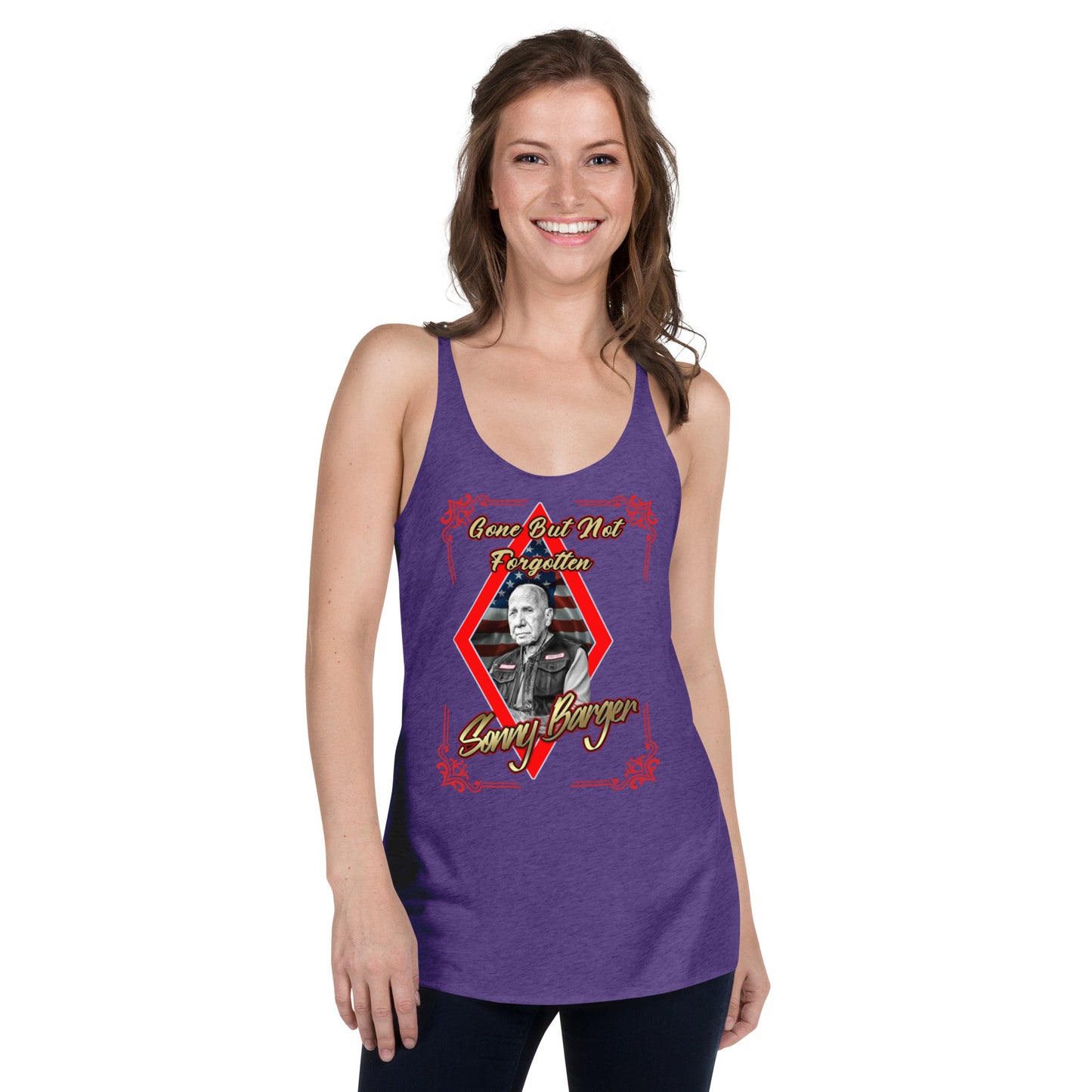 Gone But Not Forgotten Sonny Barger -Women's Racerback Tank