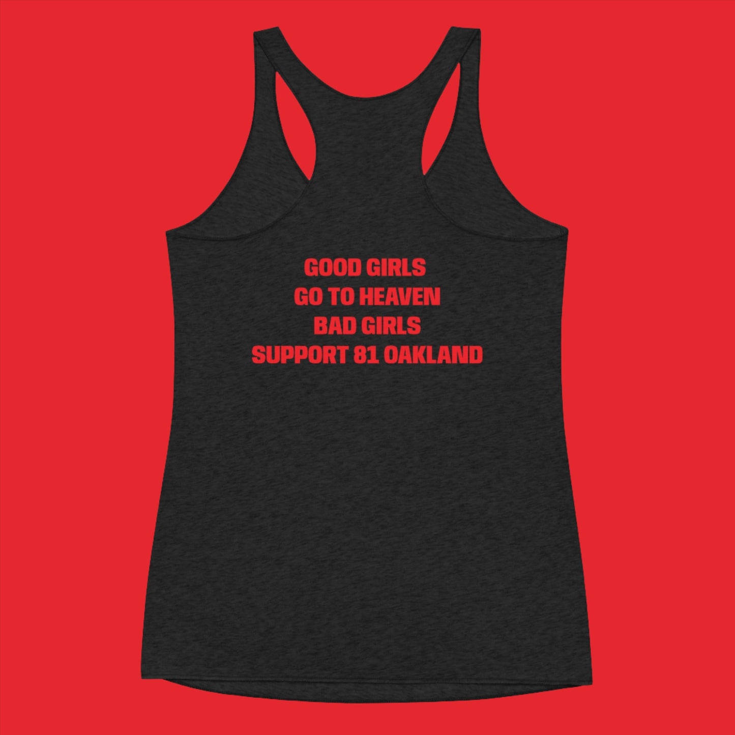 SUPPORT 81 OAKLAND-Women's Racerback Tank